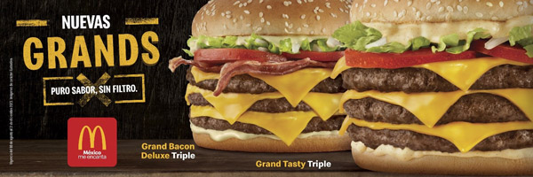 McDonald's México lanzó la línea de hamburguesas "GRANDS"