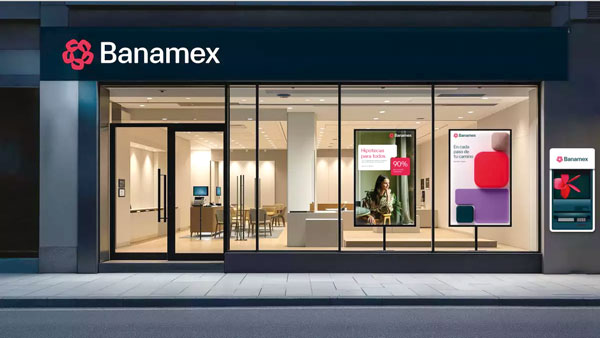 Presentan el cuarto logotipo en la historia de Banamex
